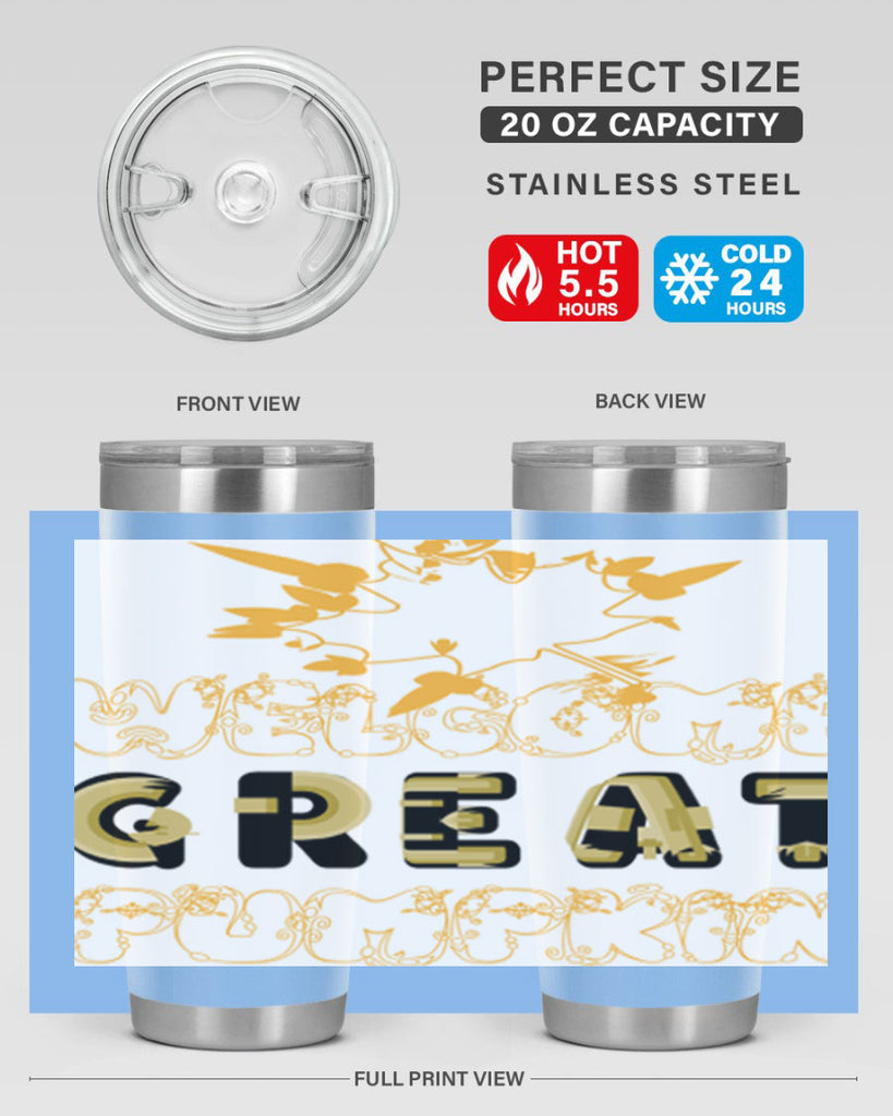 WelcomeGreatPumpkindesign 639#- fall- Tumbler