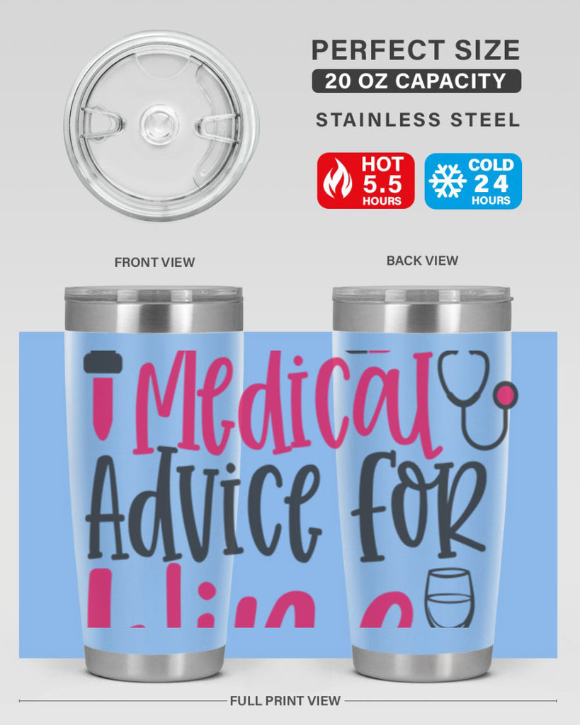 Will Trade Medical Advice for Wine Style Style 9#- nurse- tumbler