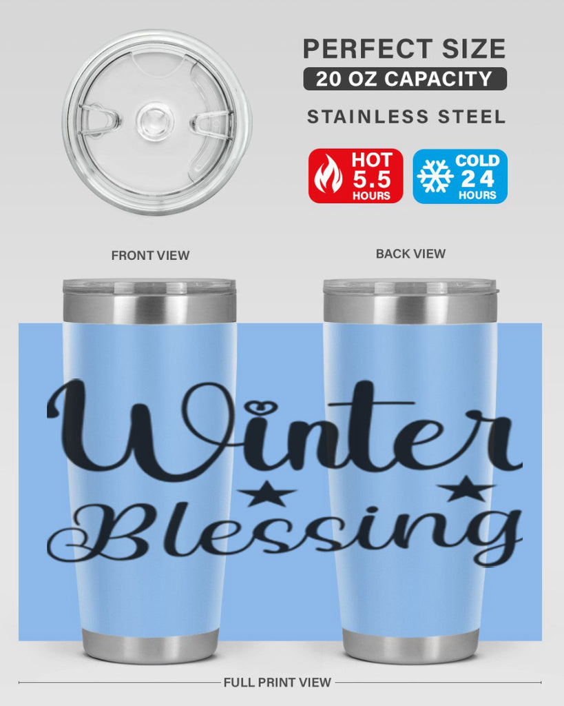 Winter Blessing 484#- winter- Tumbler