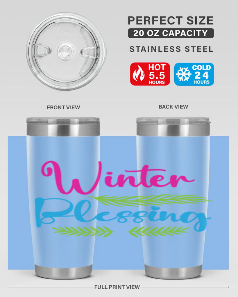 Winter Blessing 486#- winter- Tumbler
