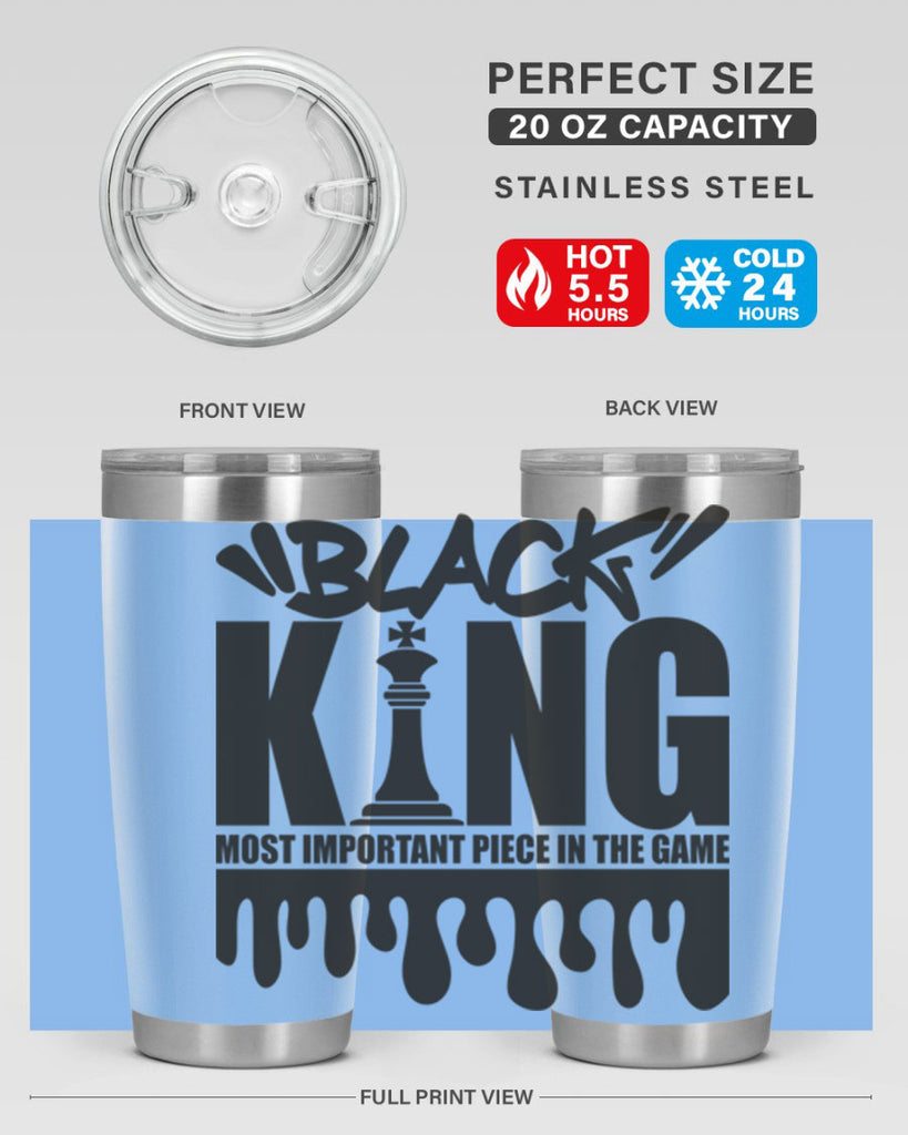 black king 214#- black words phrases- Cotton Tank