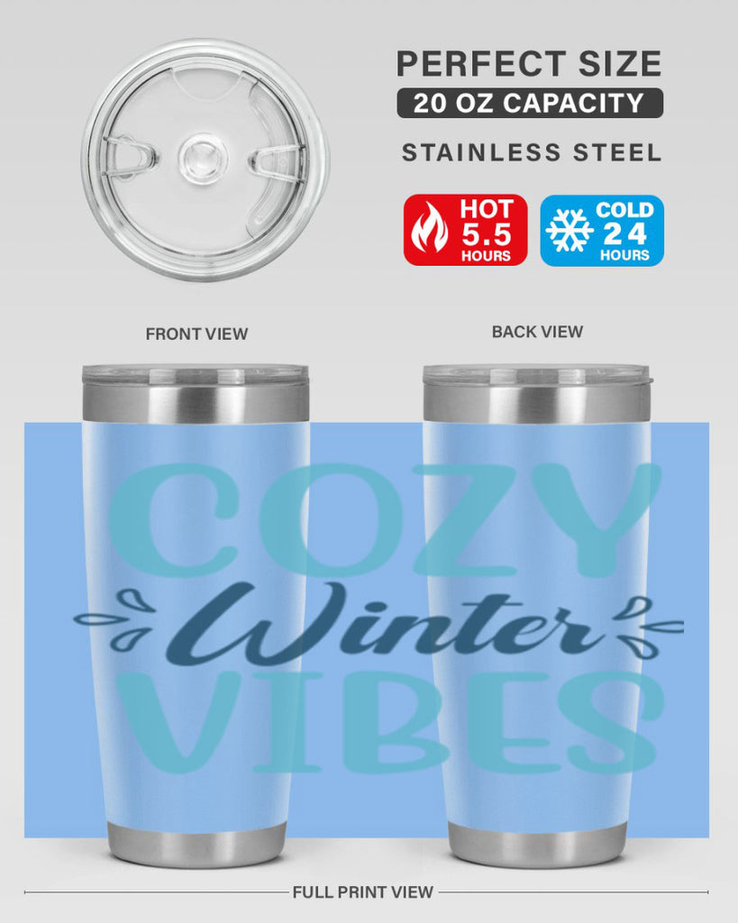 cozy winter vibes 65#- winter- Tumbler