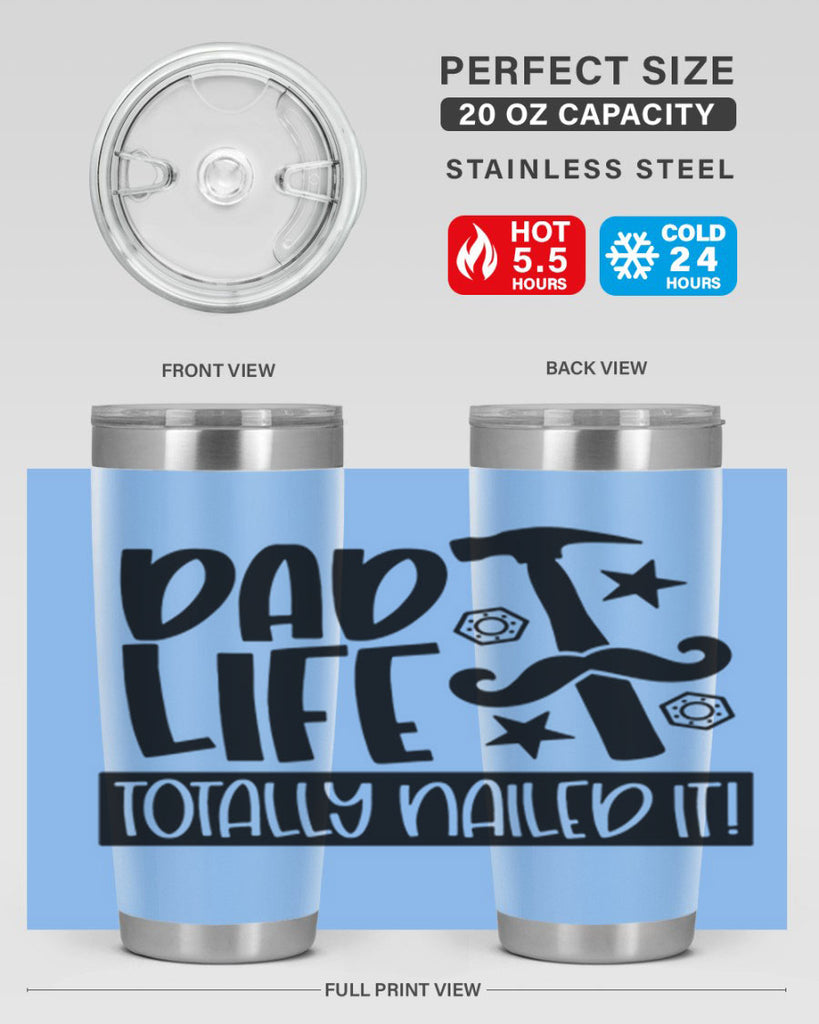 dad life totally nailed it 64#- fathers day- Tumbler