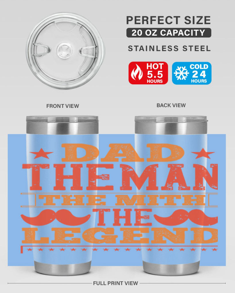 dad the man the mith the legend 262#- fathers day- Tumbler