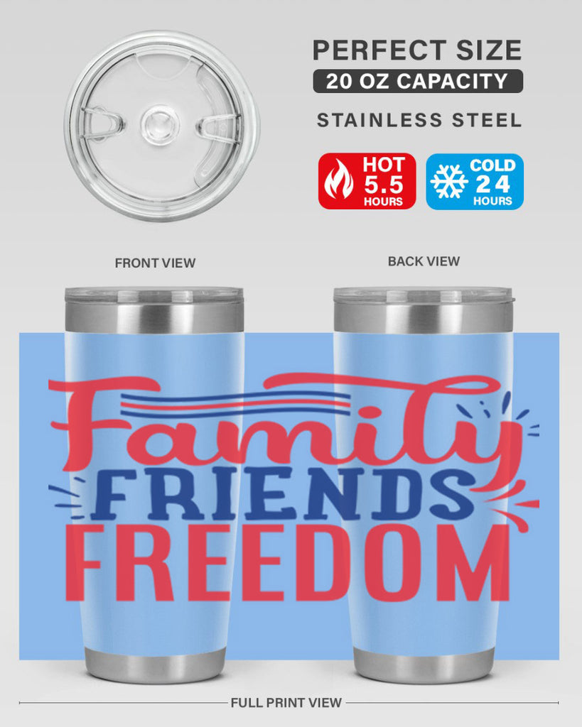 family friends freedom Style 48#- Fourt Of July- Tumbler