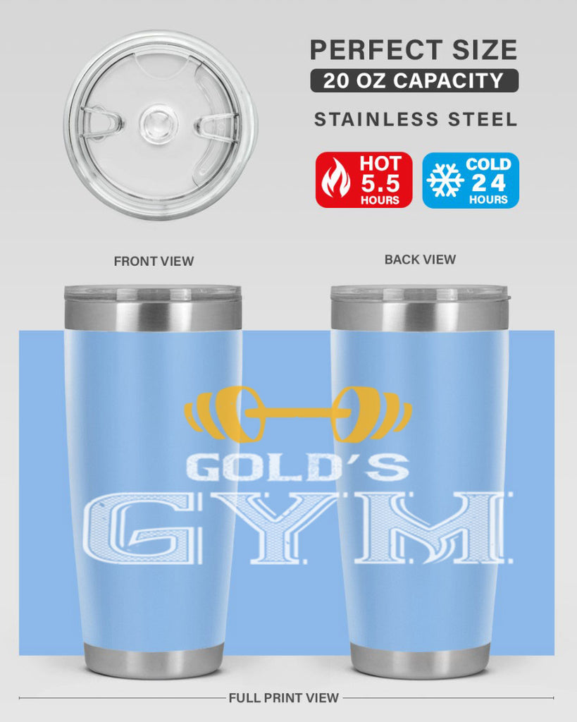 gold gym 101#- gym- Tumbler