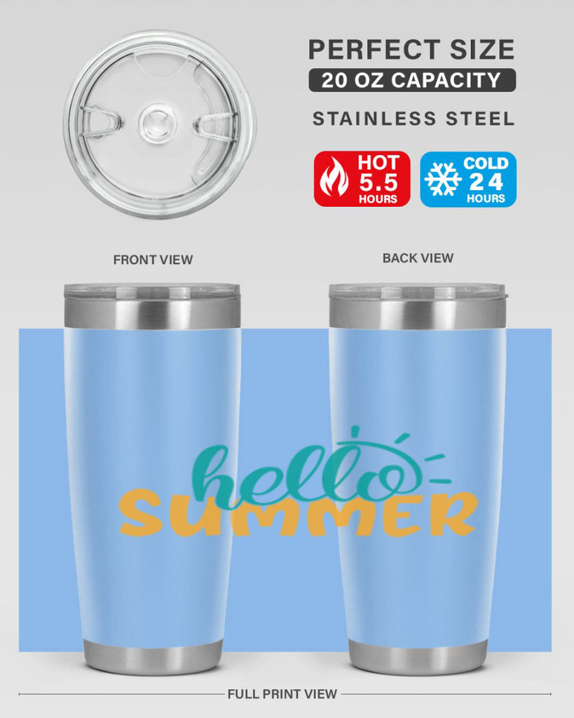 hello summer Style 97#- summer- Tumbler