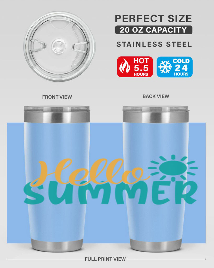hello summer Style 98#- summer- Tumbler