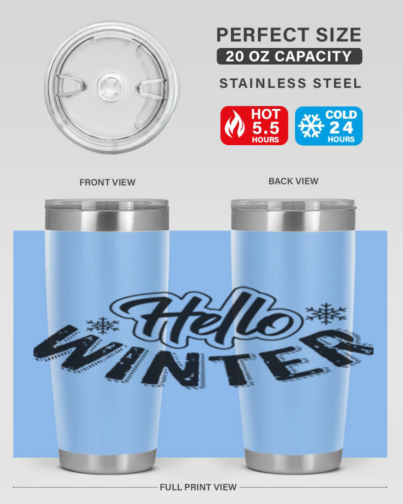 hello winter 169#- winter- Tumbler