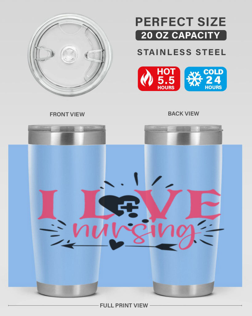 i love nursing Style 380#- nurse- tumbler