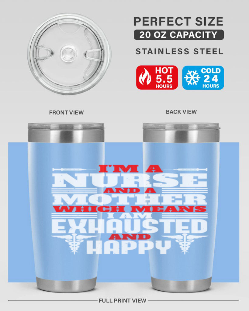 im a nurse and a mother Style 312#- nurse- tumbler