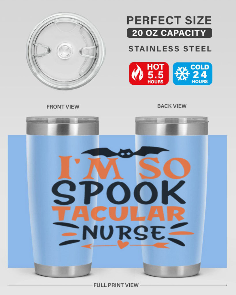im so spooktacular nurse 111#- halloween- Tumbler