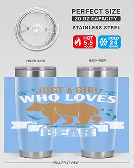 just a girl who loves bear 19#- Bears- Tumbler