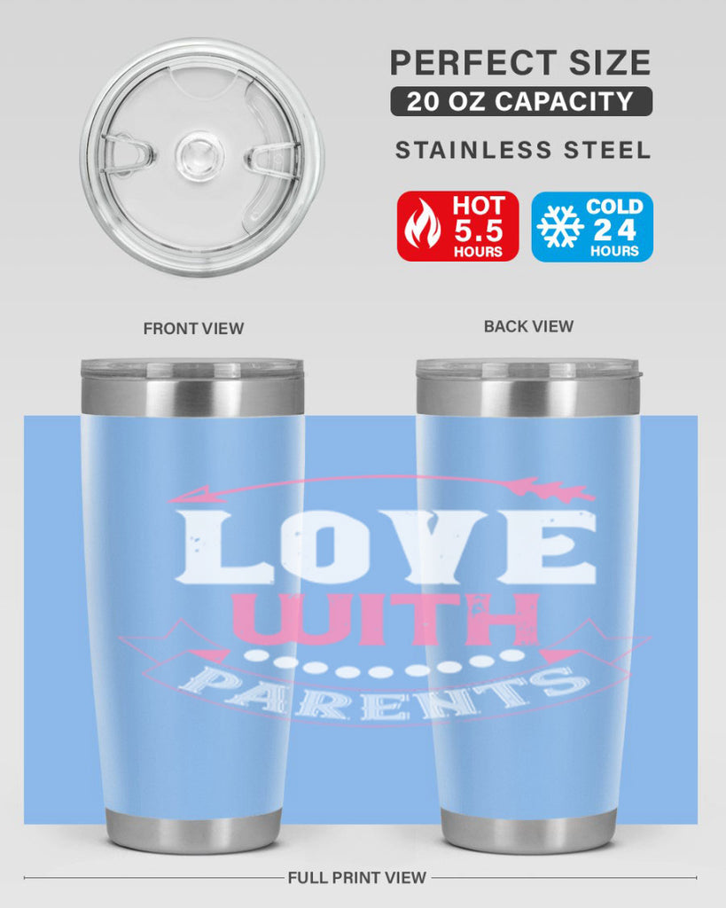 love with parents 43#- valentines day- Tumbler