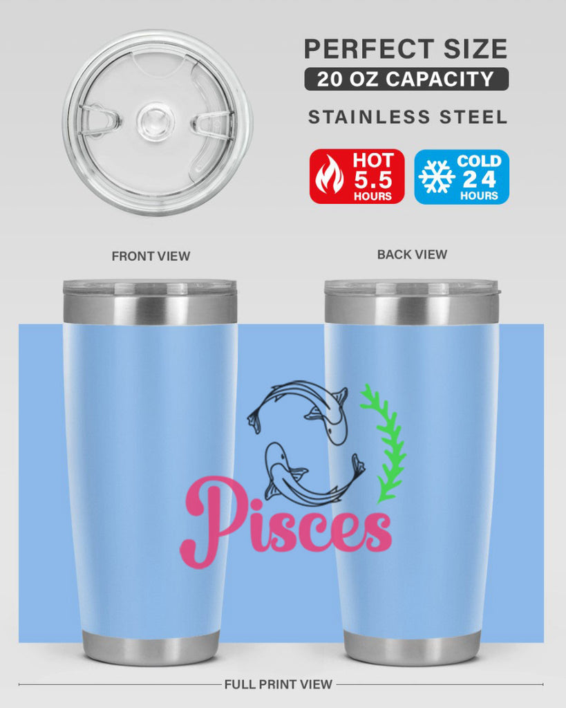 pisces 372#- zodiac- Tumbler