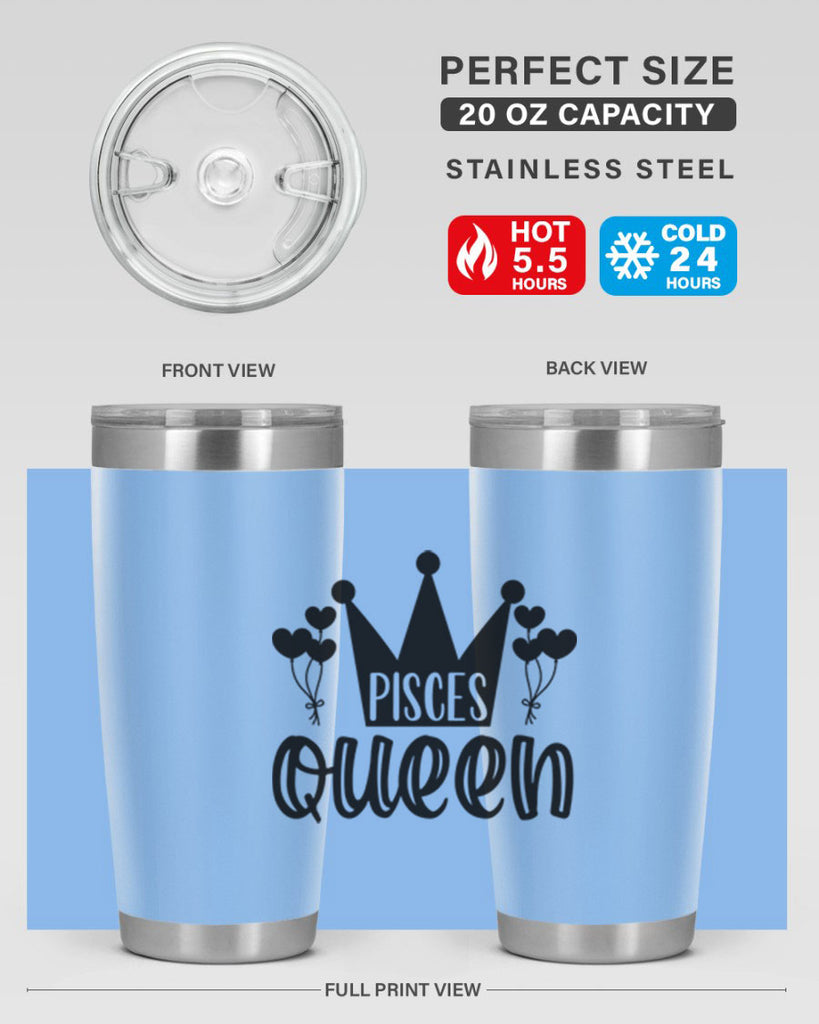 pisces queen 377#- zodiac- Tumbler
