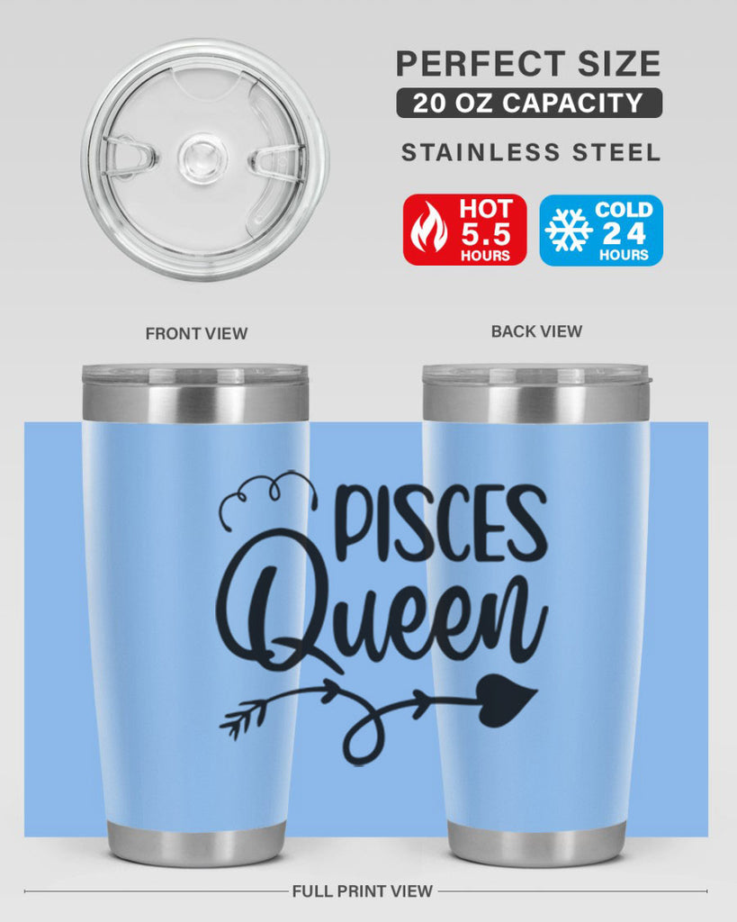 pisces queen 379#- zodiac- Tumbler