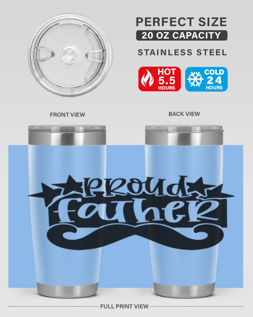 proud father 21#- fathers day- Tumbler