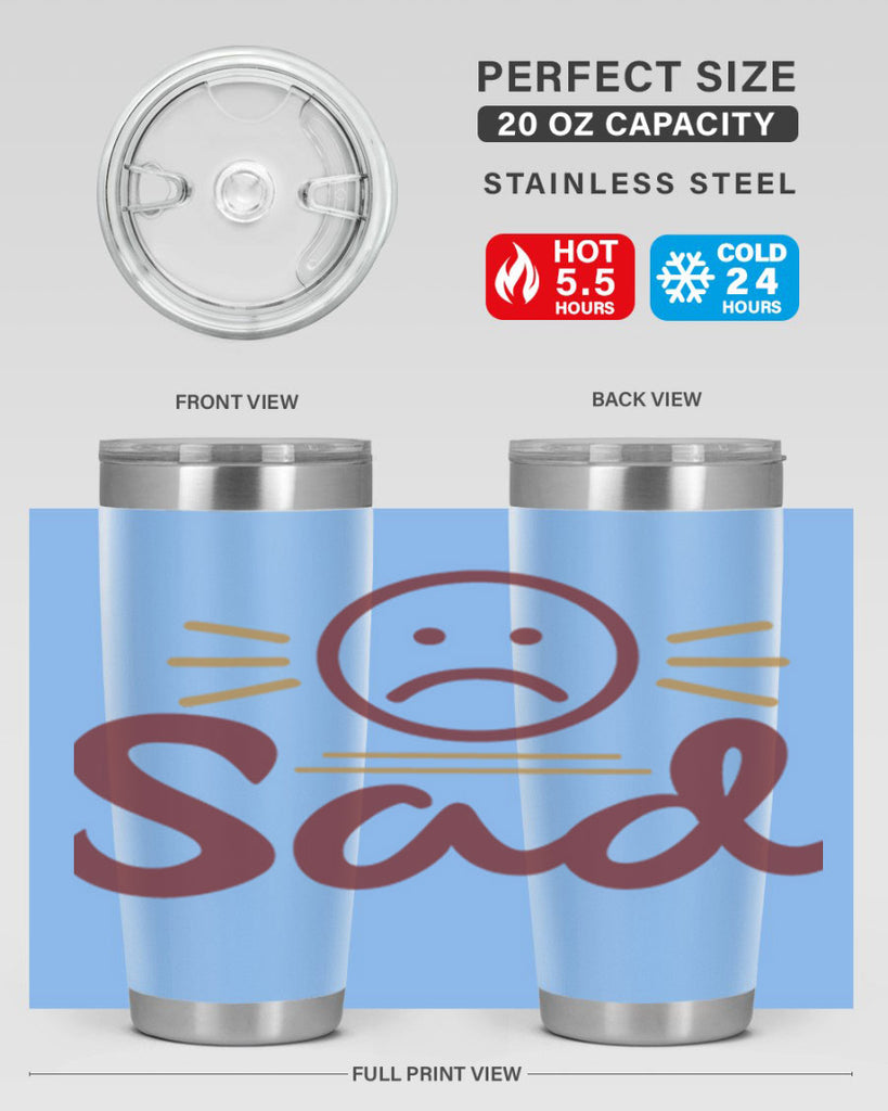 sad 5#- fathers day- Tumbler