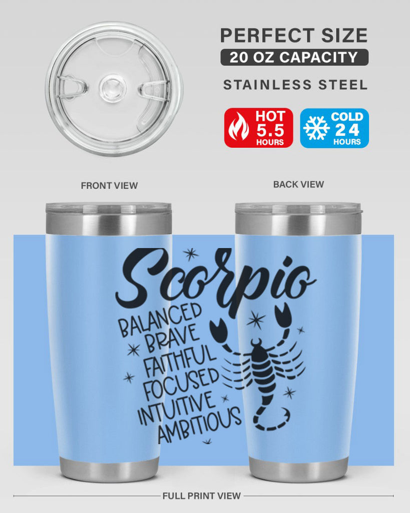 scorpio 436#- zodiac- Tumbler