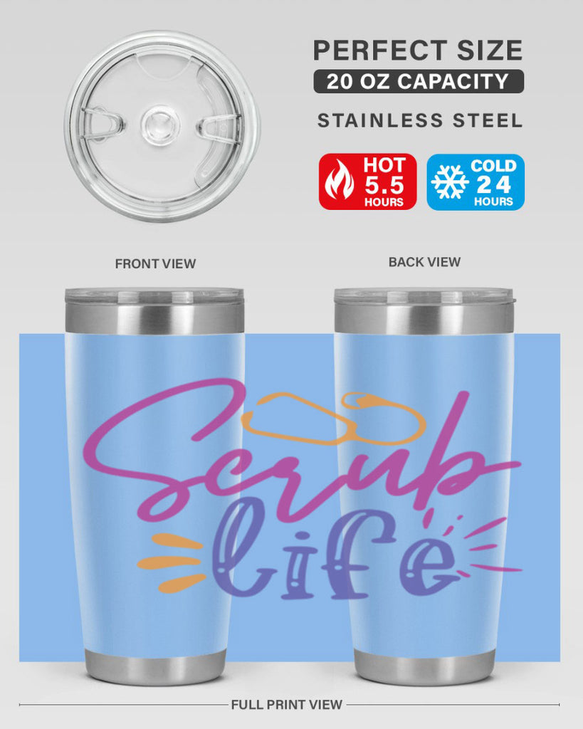 scrub life Style 351#- nurse- tumbler