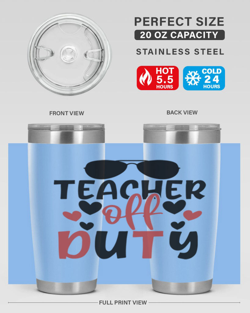 teacher off duty Style 205#- teacher- tumbler
