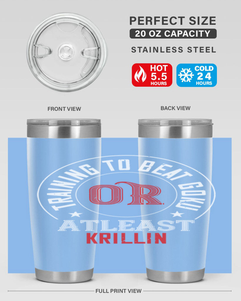 training to beat goku or atleast krillin 60#- gym- Tumbler