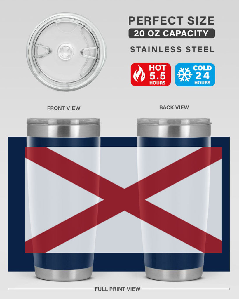 Alabama 51#- Us Flags- Tumbler
