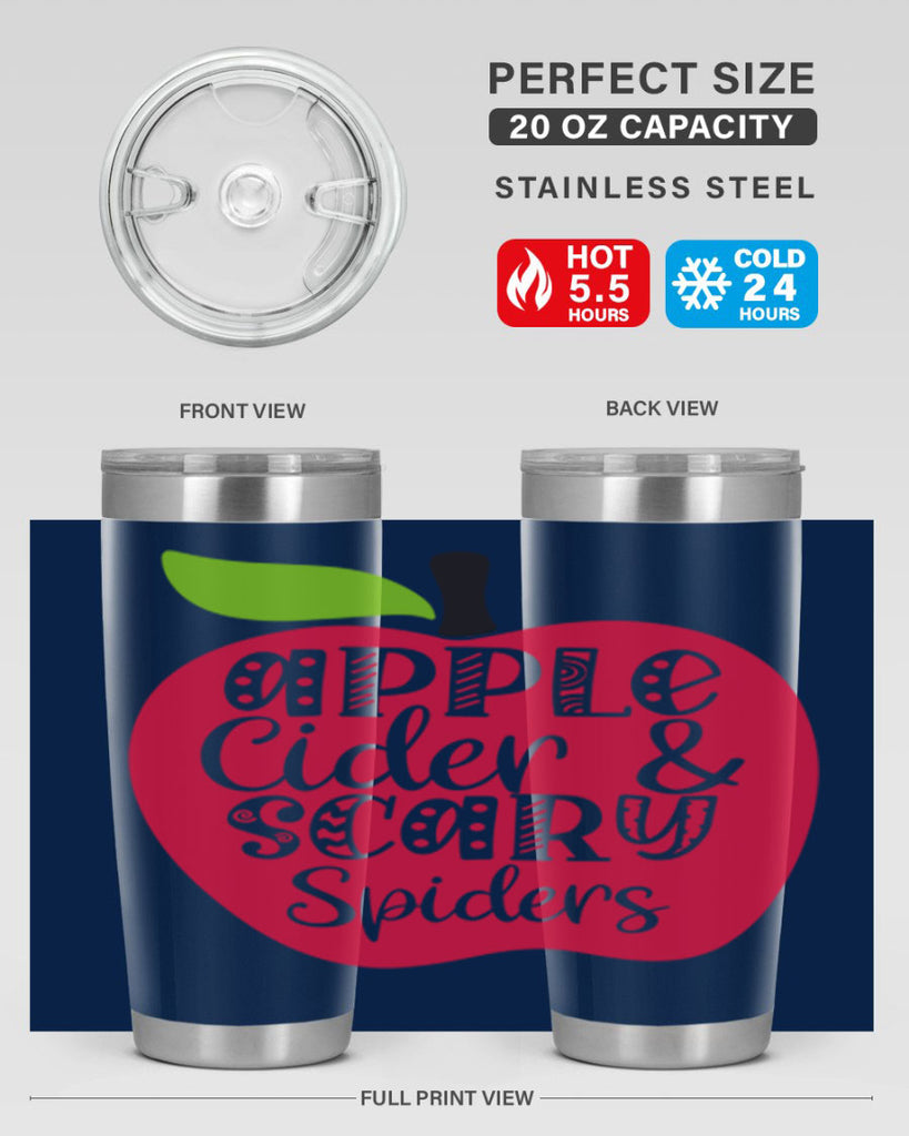 Apple Cider Scary Spiders 10#- fall- Tumbler