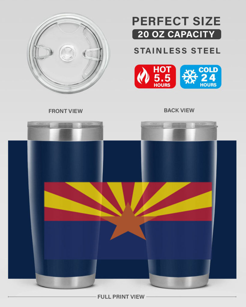 Arizona 49#- Us Flags- Tumbler