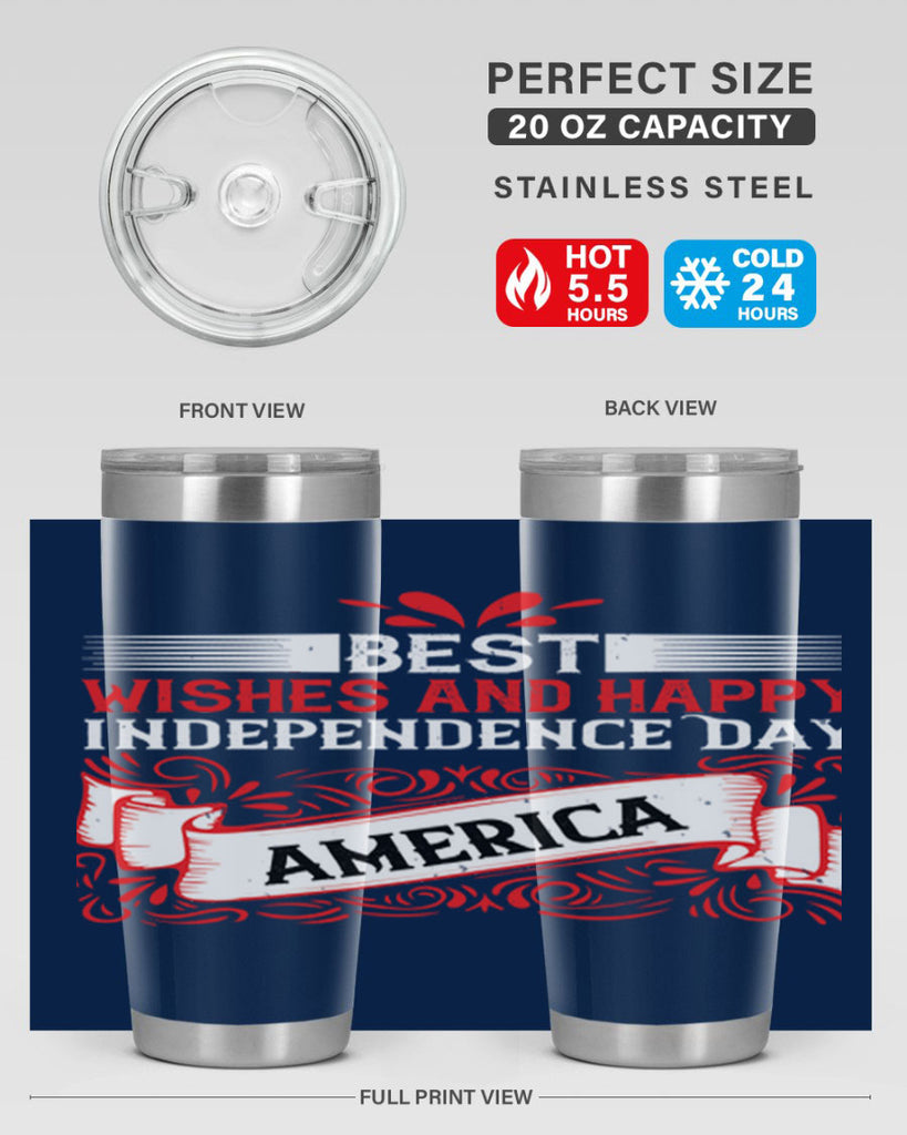 Best wishes and happy Independence Day america Style 86#- Fourt Of July- Tumbler