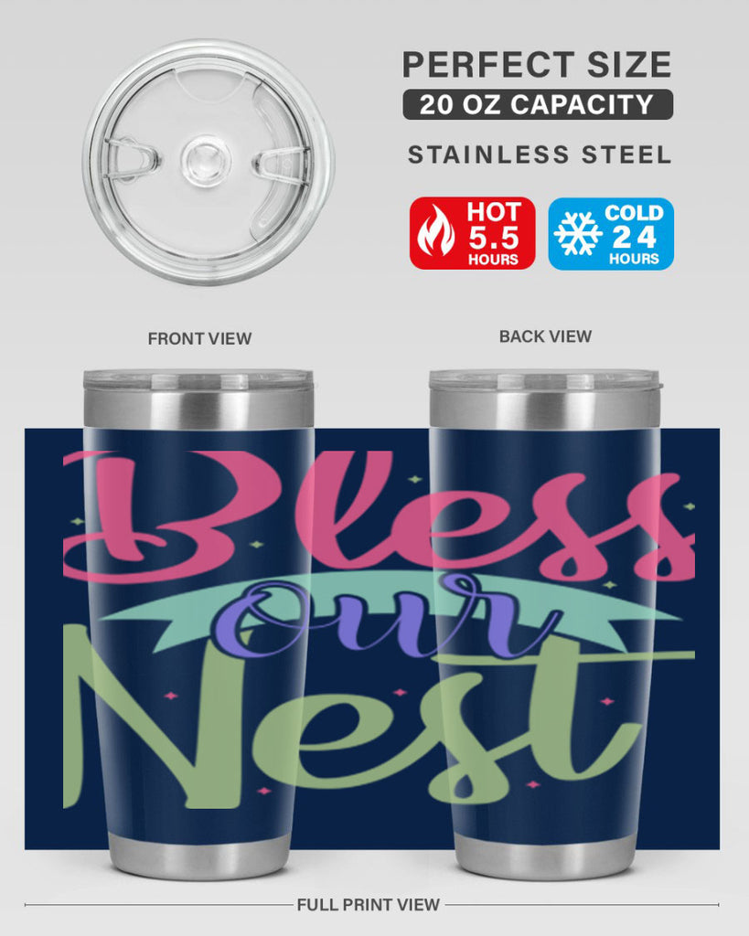 Bless our nest 49#- spring- Tumbler
