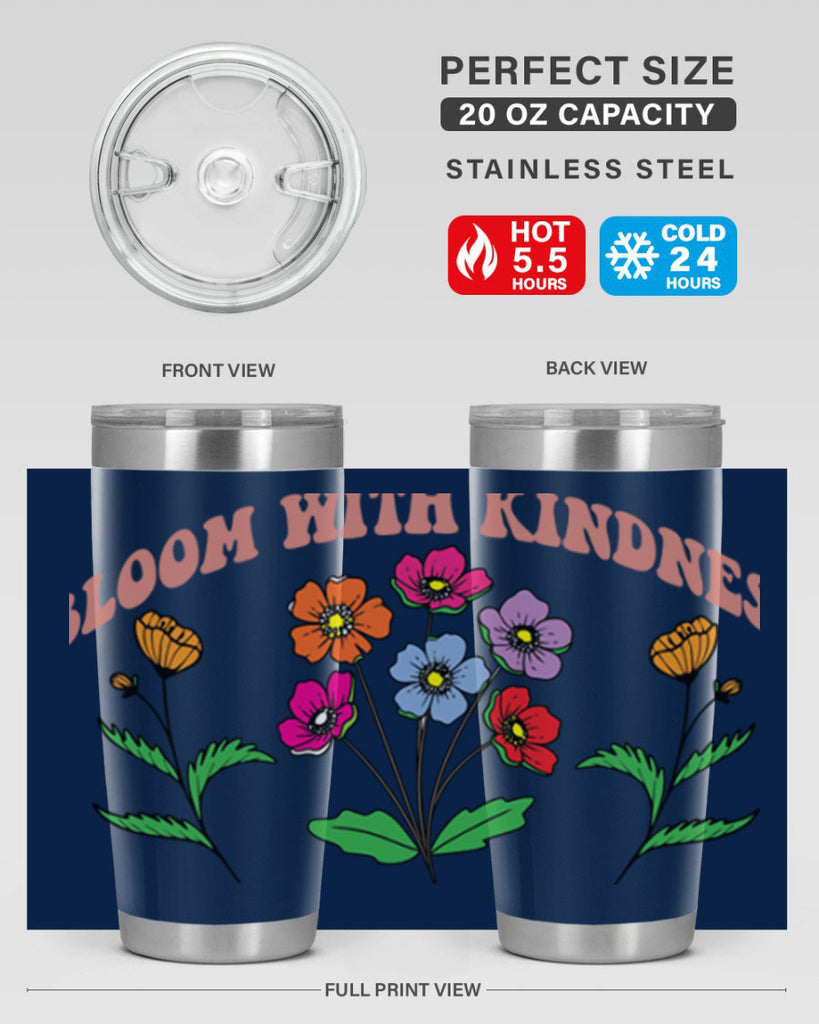 Bloom with Kindness  92#- spring- Tumbler