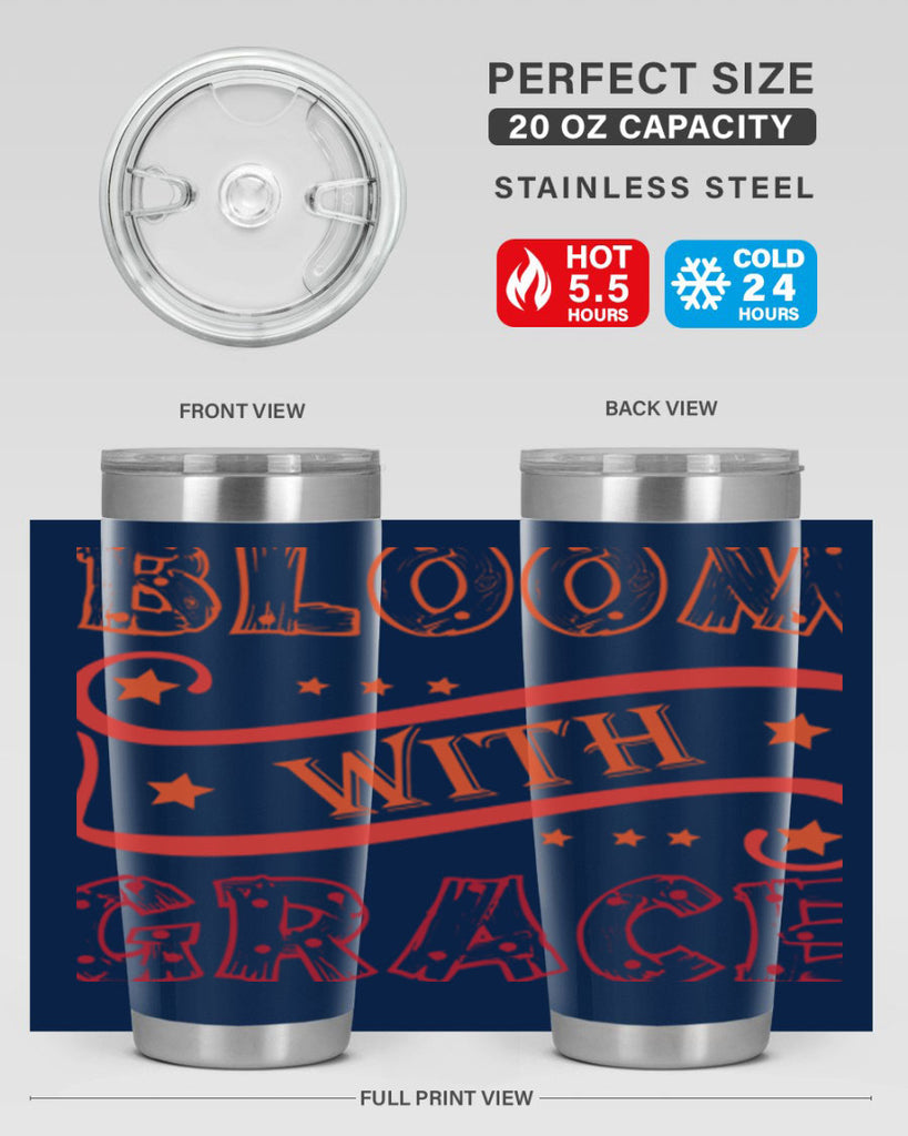 Bloom with grace  89#- spring- Tumbler