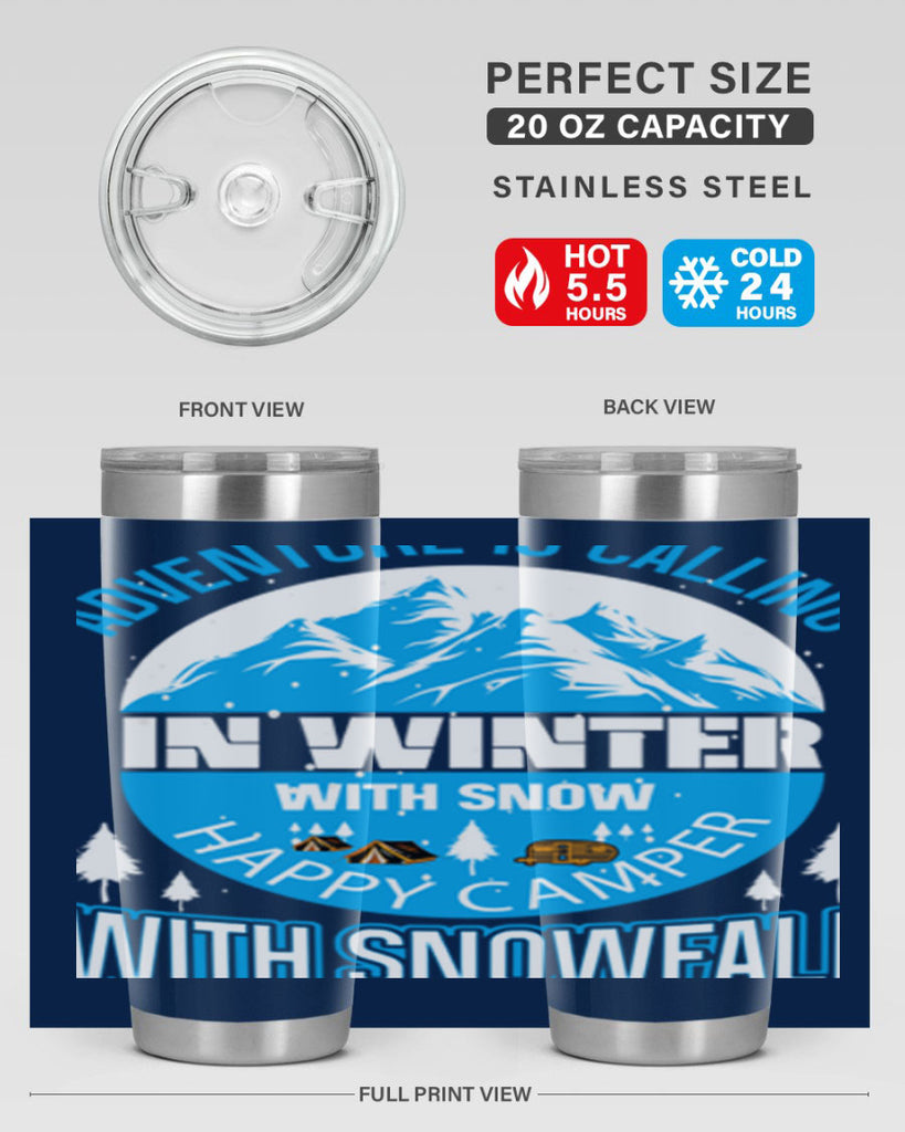 Camping Winter 39#- winter- Tumbler