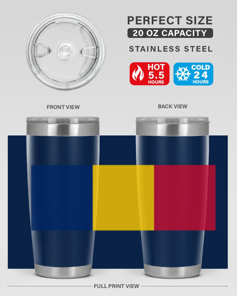 Chad 164#- world flags- Tumbler