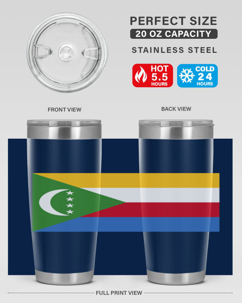 Comoros 160#- world flags- Tumbler