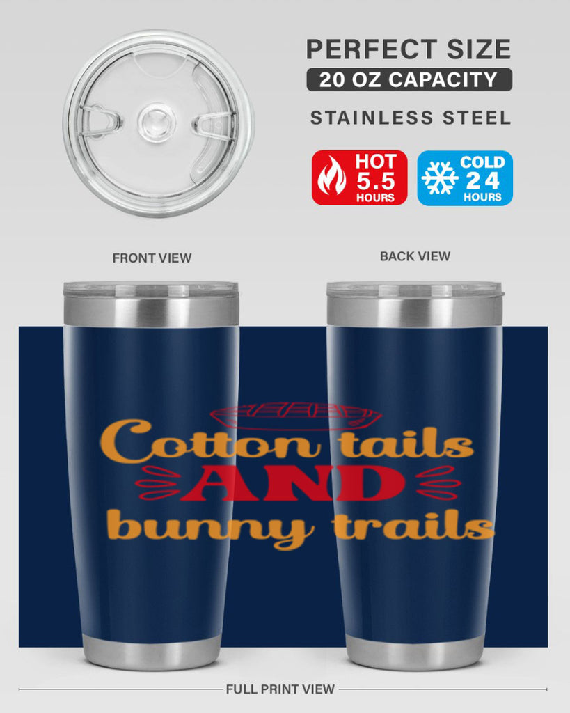 Cotton tails and bunny trails 112#- spring- Tumbler
