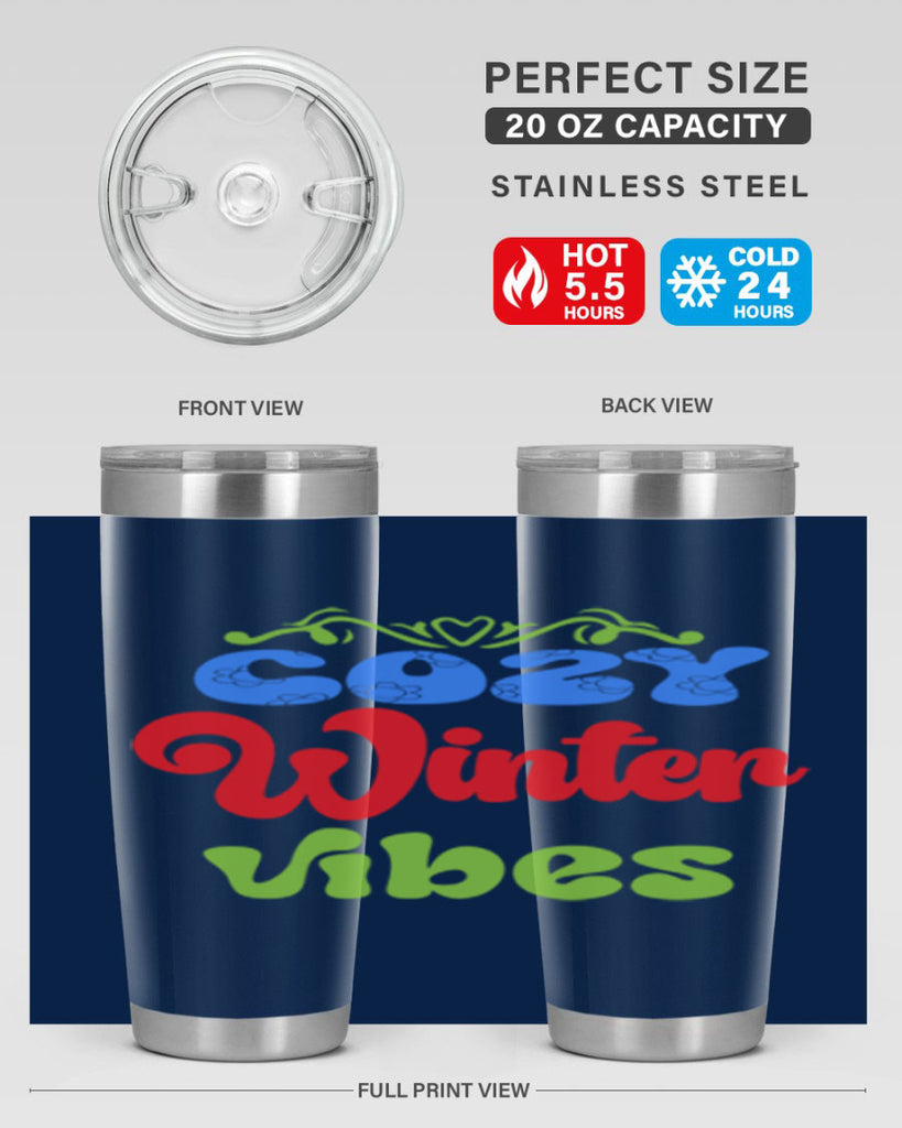 Cozy winter vibes 75#- winter- Tumbler