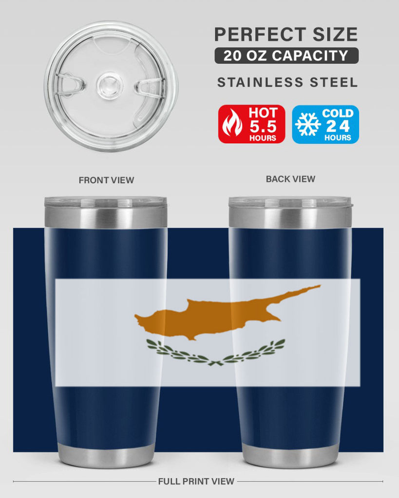 Cyprus 153#- world flags- Tumbler