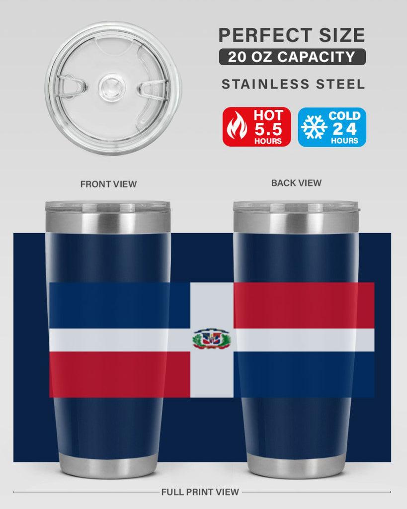 Dominican Republic 148#- world flags- Tumbler