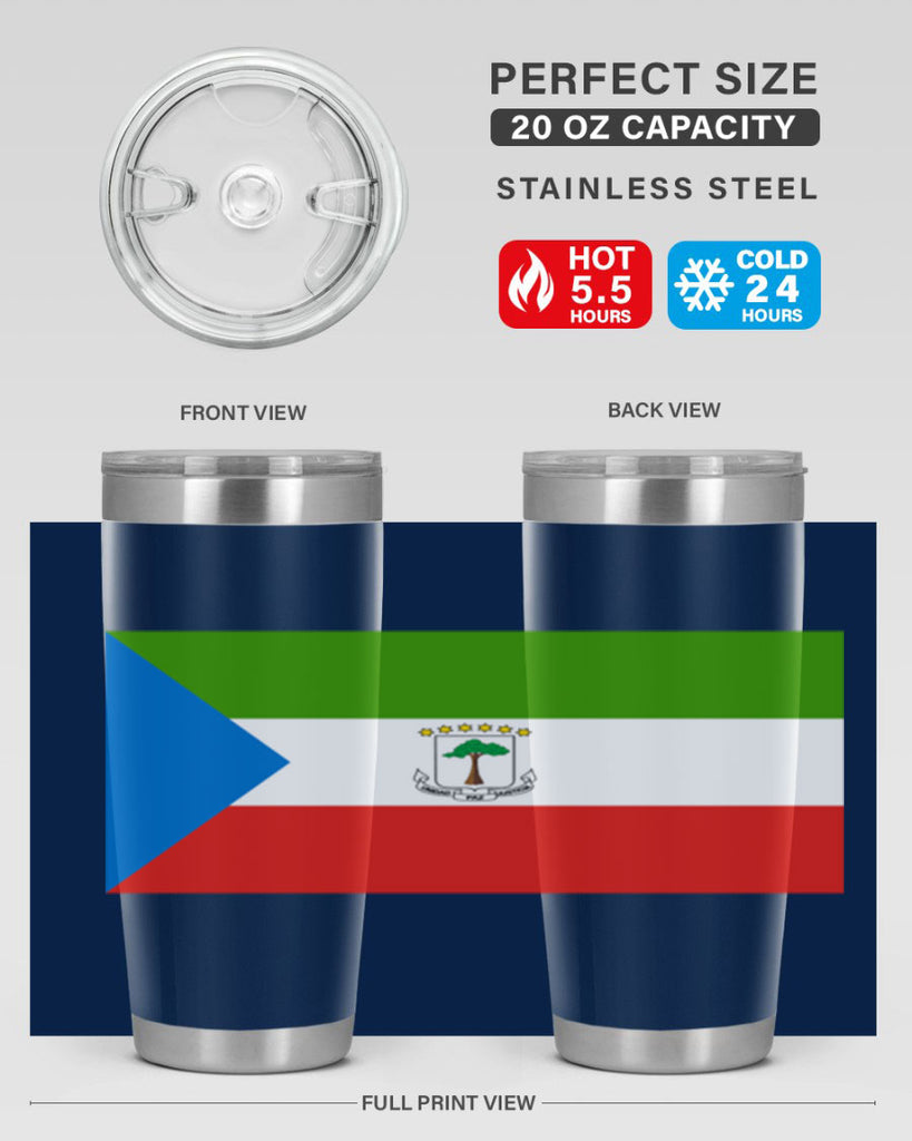 Equatorial Guinea 144#- world flags- Tumbler