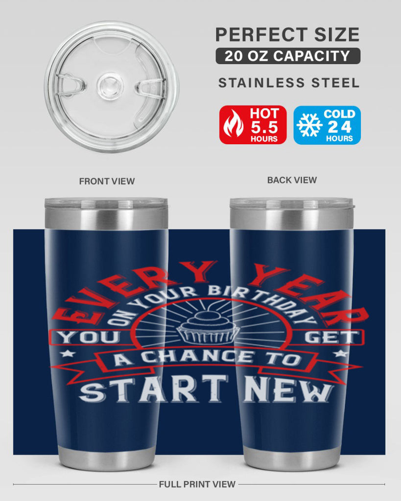 Every year on your birthday you get a chance to start new Style 86#- birthday- tumbler