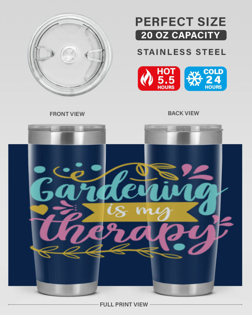 Gardening is my therapy Style 66#- summer- Tumbler