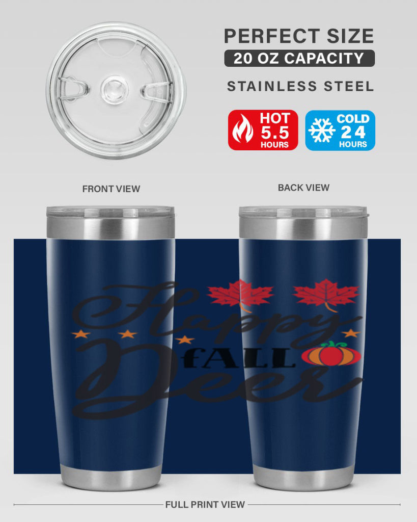 Happyfalldeer 254#- fall- Tumbler