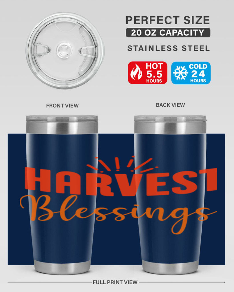 Harvest Blessings Design 264#- fall- Tumbler