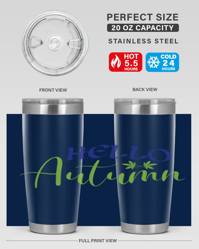 Hello Autumn 271#- fall- Tumbler