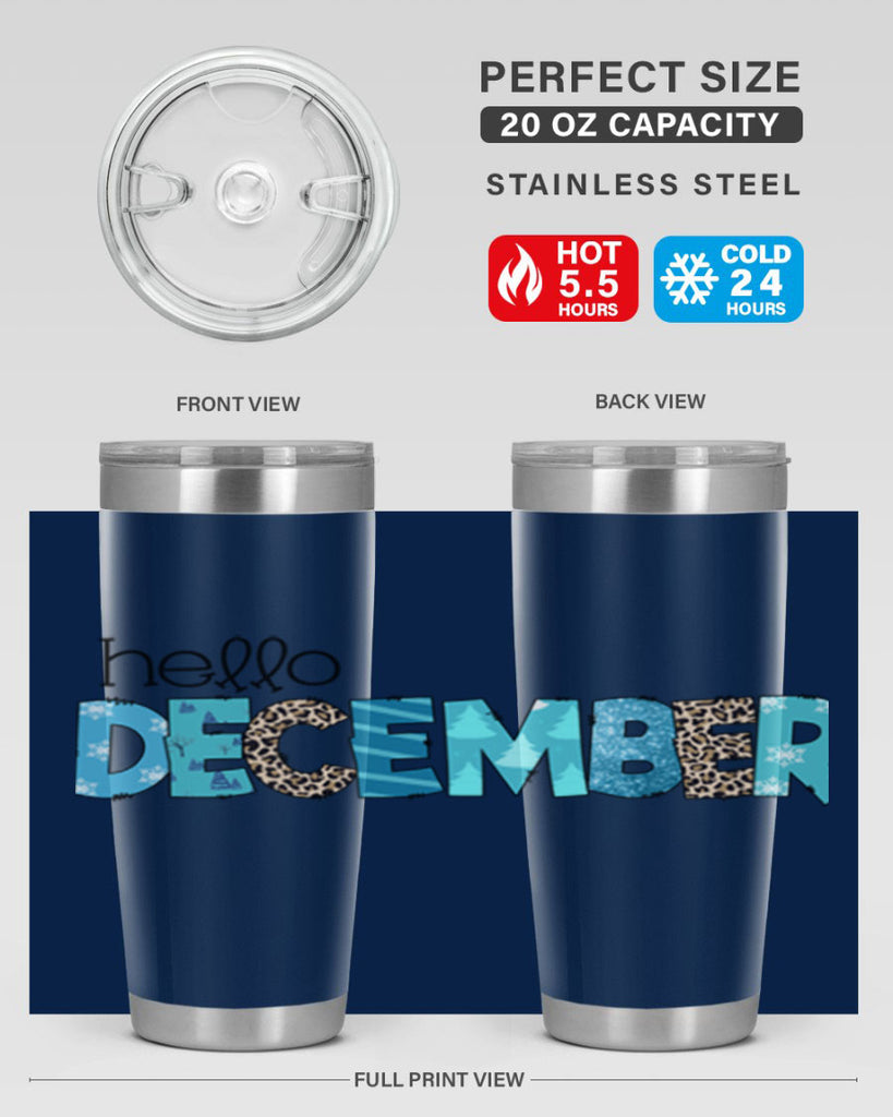 Hello December 187#- winter- Tumbler