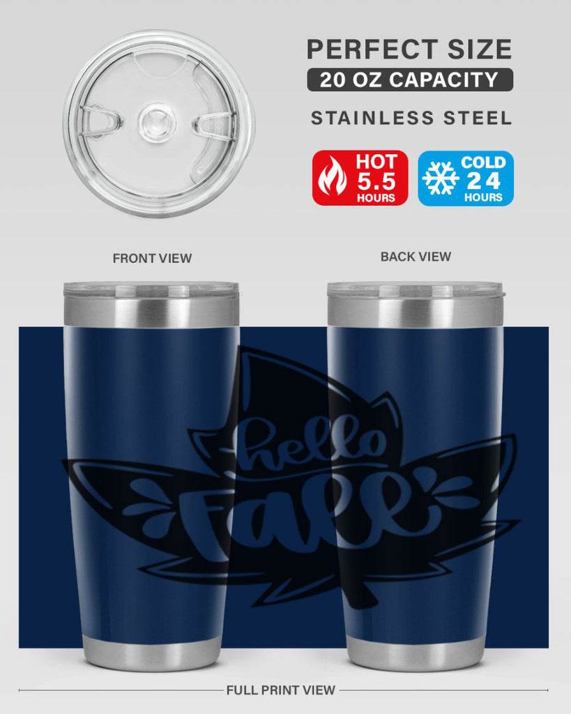 Hello Fall 494#- fall- Tumbler