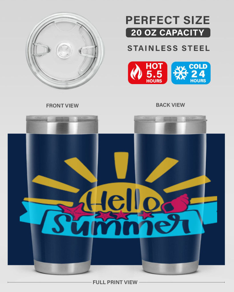 Hello Summer Style 38#- summer- Tumbler